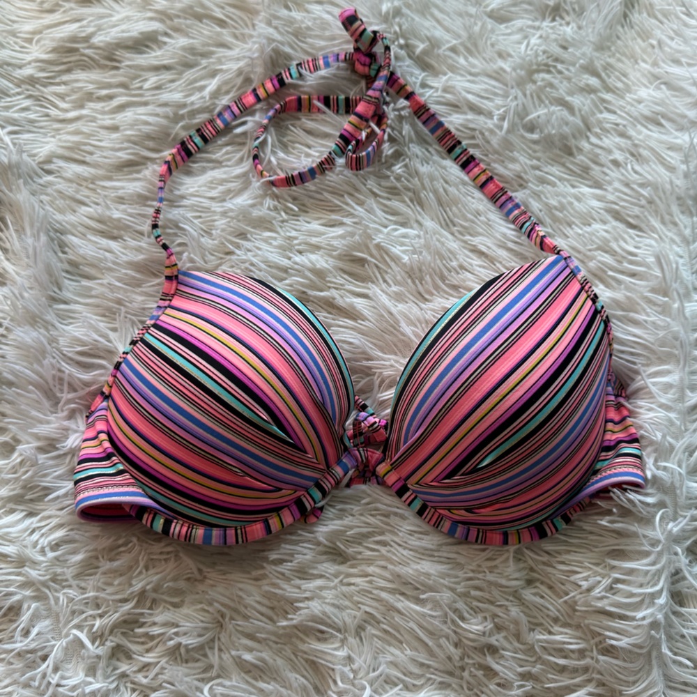 Victoria’s Secret Striped Bikini Top